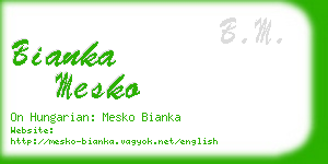 bianka mesko business card